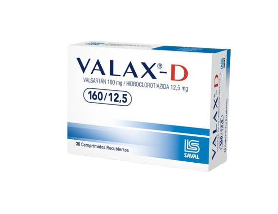 VALAX - D TABLETAS 160 MG / 12.5 MG