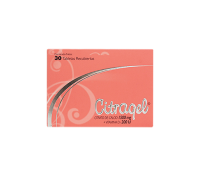 CITRAGEL D3 1500 MG TABLETAS VÍA ORAL