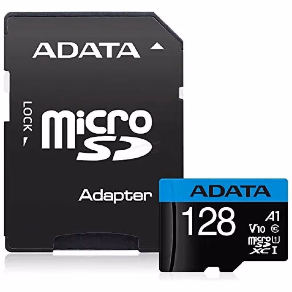Memoria MicroSD Adata 128GB Clase 10 A1 – Con Adaptador
