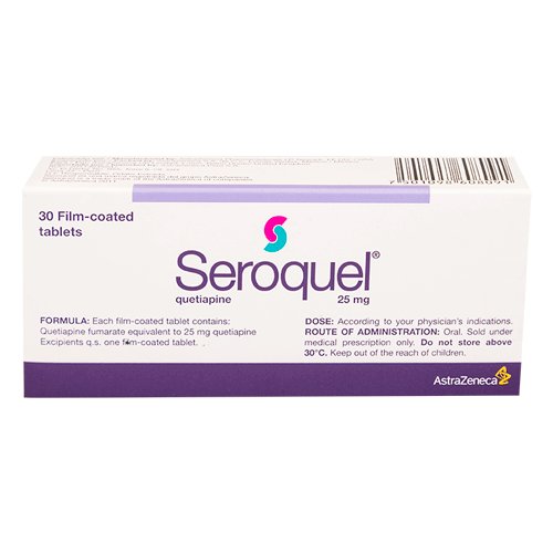 SEROQUEL TABLETAS 25 MG