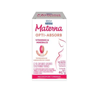Materna Opti-Absorb Multivitamínico prenatal x30 tabletas
