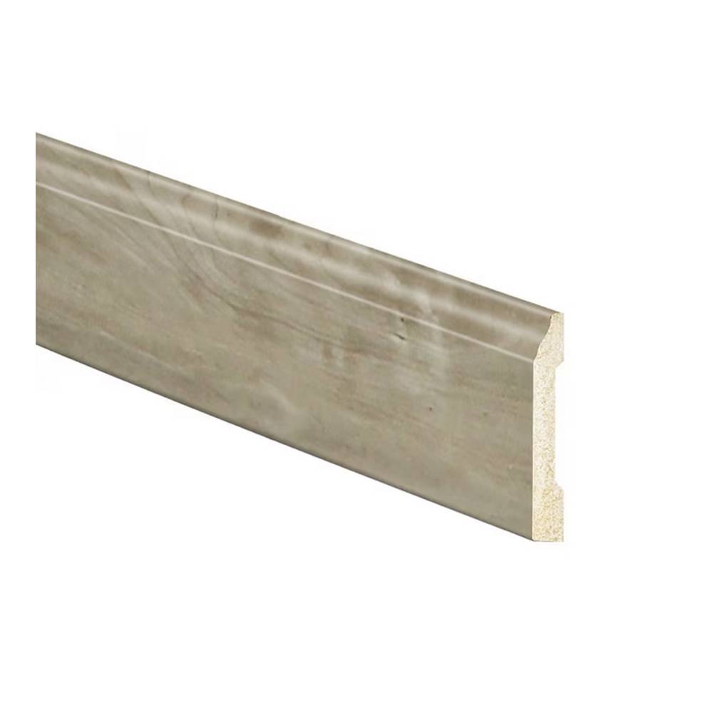 Rodapié de poliestireno 3-4 pulgx8 pies gris river inteplast