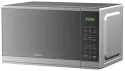 Midea Microondas 0.7Pc Puerta Acabado Espejo Gabinete Gris-B Mm