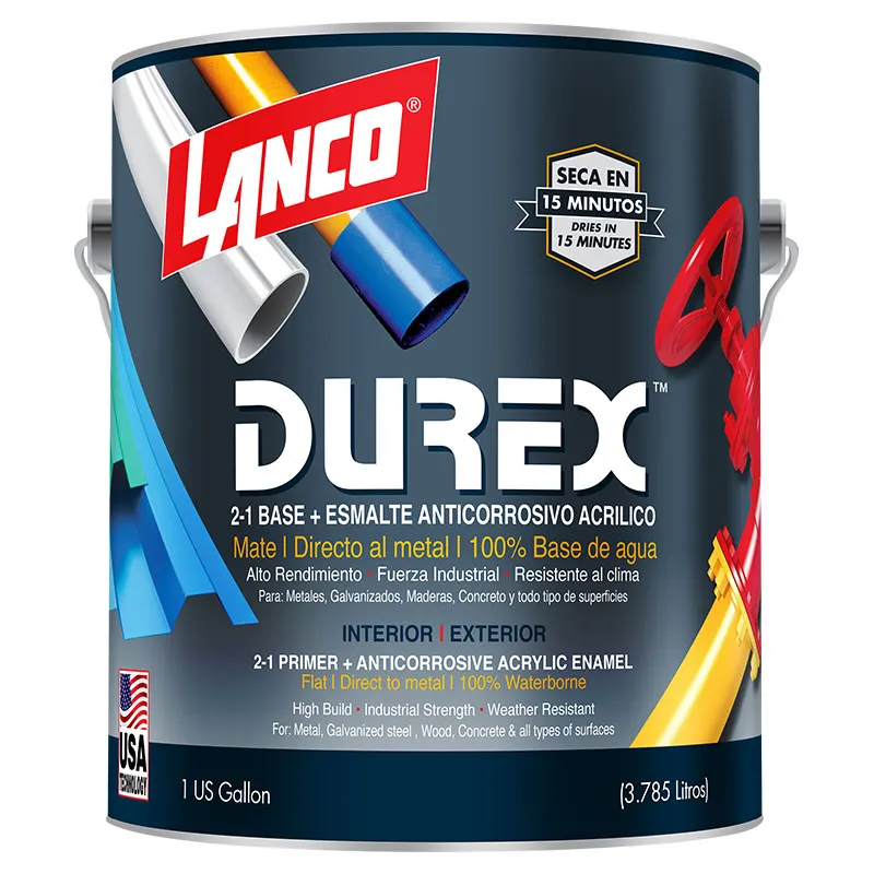 Anticorrosivo Durex negro mate 1 gal Lanco