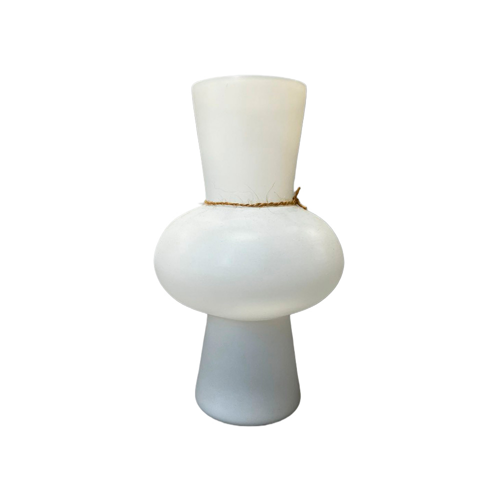 Florero decorativo de porcelana 25.01 cm blanco