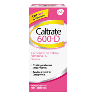 Caltrate 600 mg + D 60 Tabletas