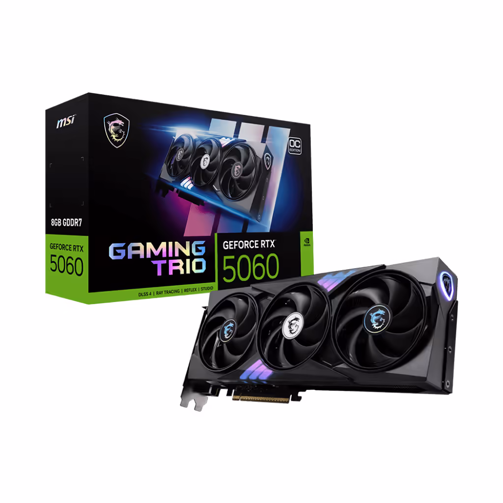 TARJETA DE VIDEO MSI RTX 5060 8GB GAMING TRIO OC