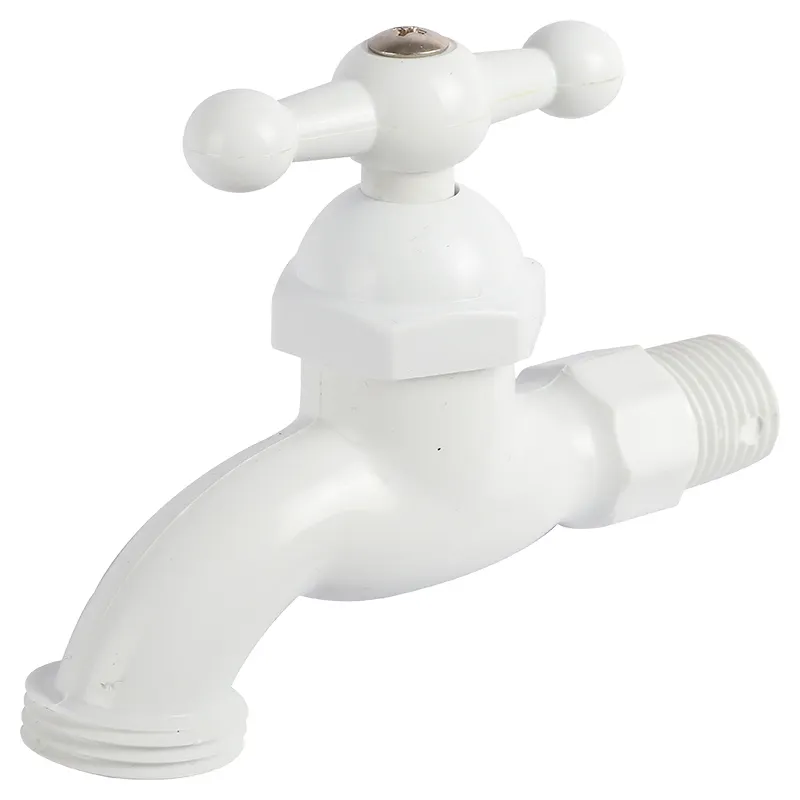 Llave de chorro PVC blanca 1/2"