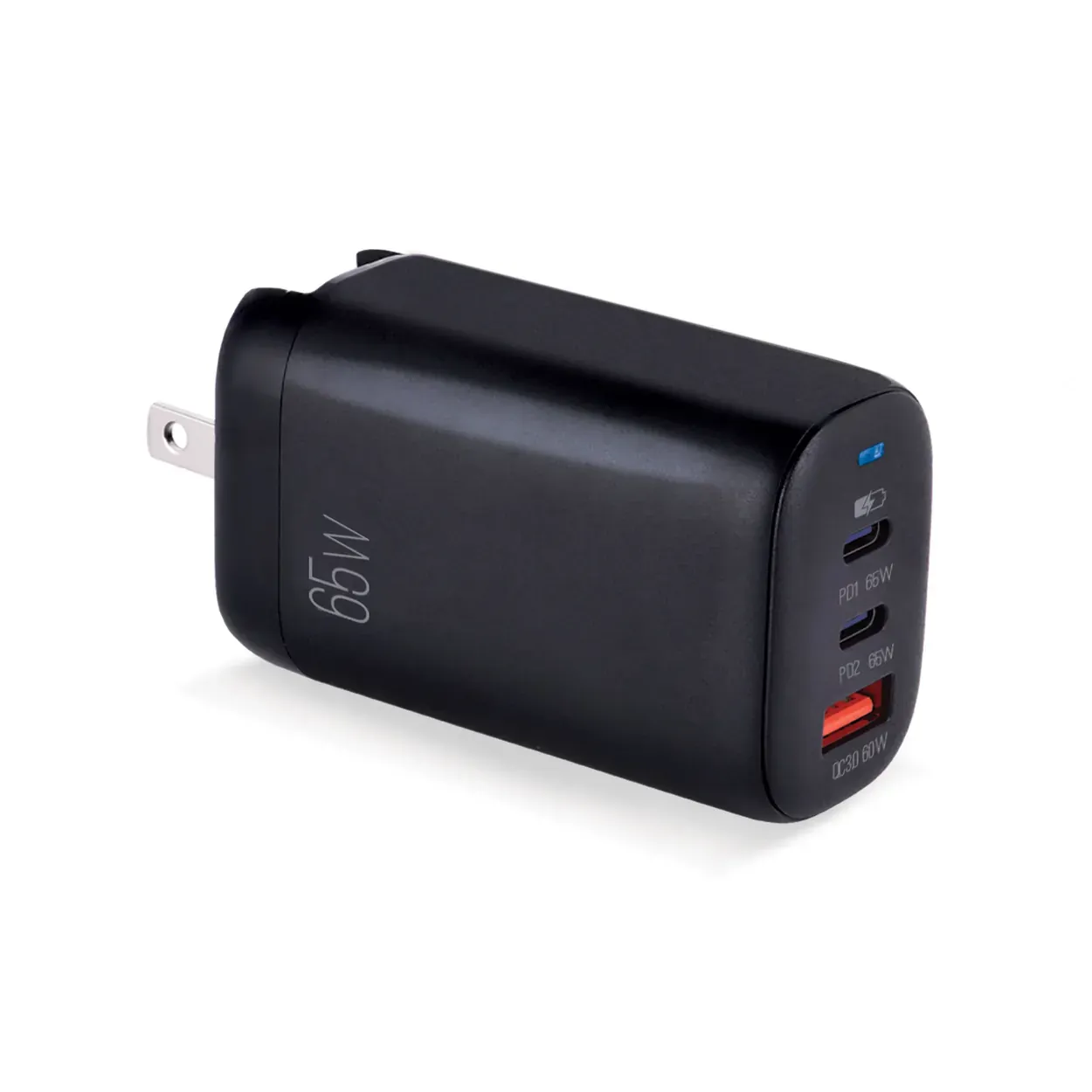 CARGADOR DE PARED ARGOM VOLTA P8 – 2 USB-C Y USB – 65W