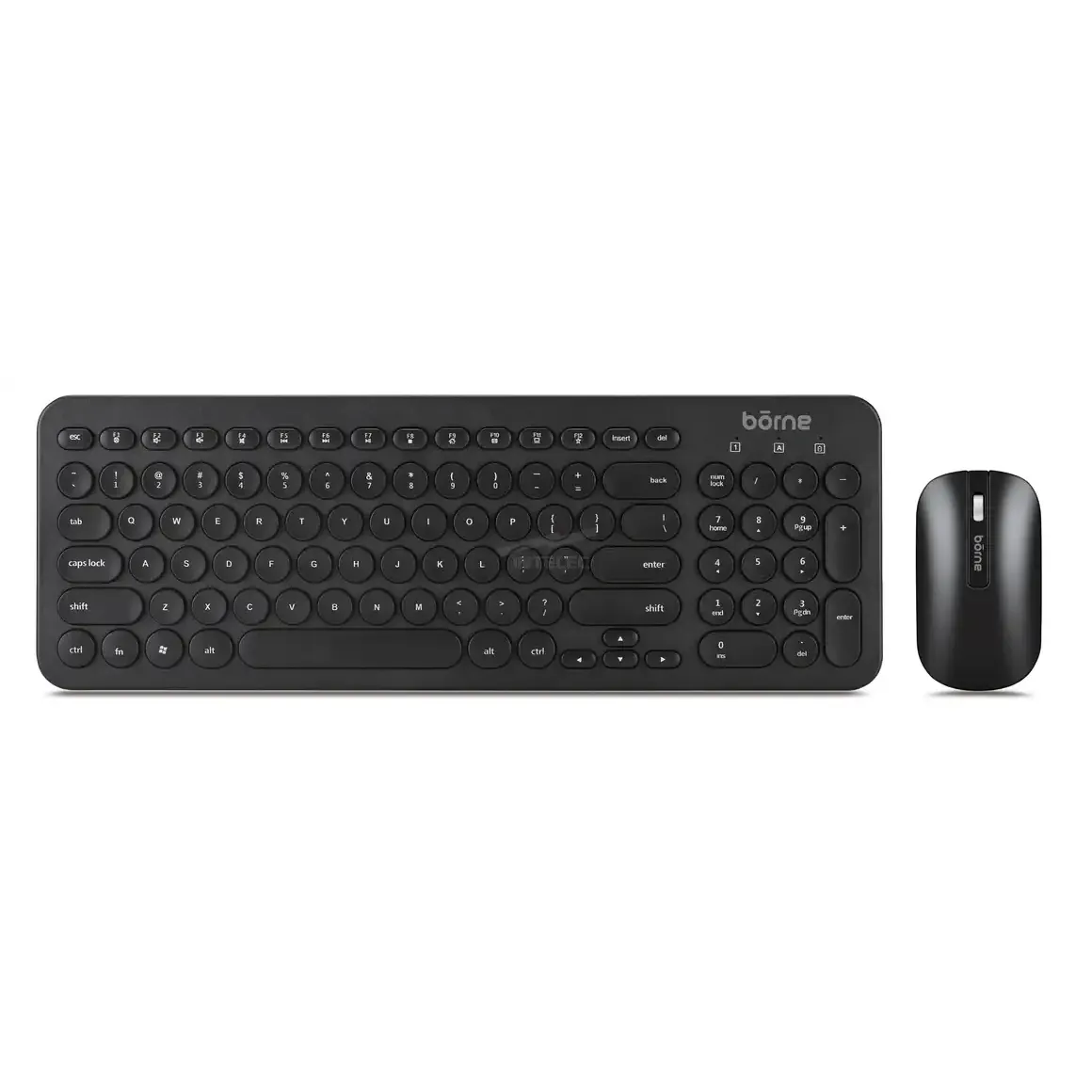 TECLADO Y MOUSE BORNE KBMS250 – INALAMBRICO