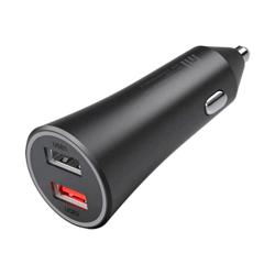 Cargador Universal Doble Para Automóvil, 37 Watts, Color Negro