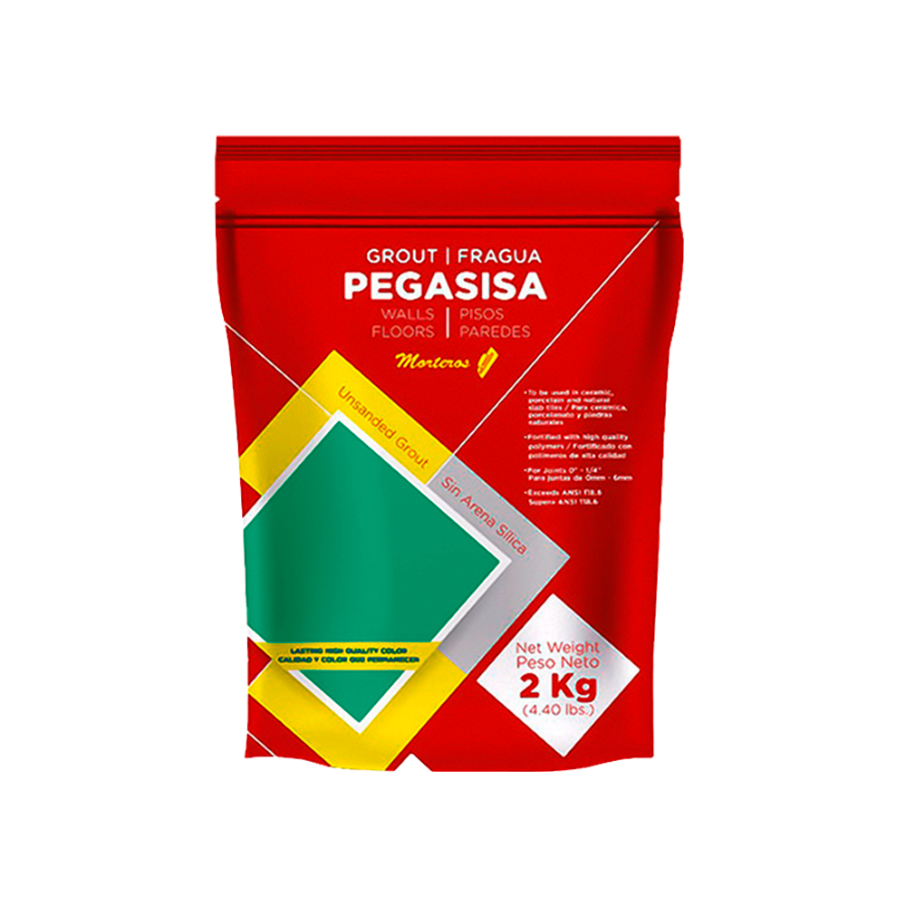 Fragua pegasisa sin arena silica 2kg verde menta