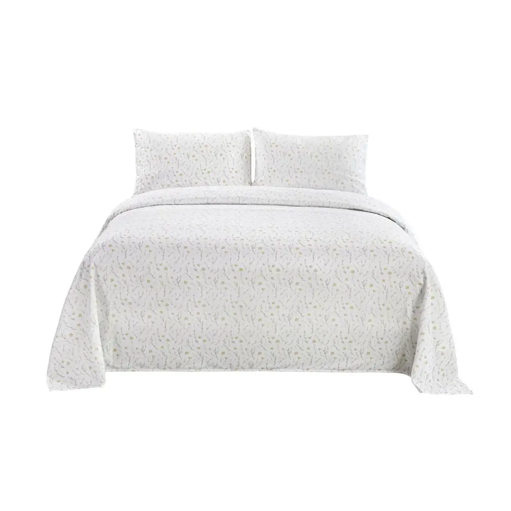 Set de Edredon Quattro King Microfibra Blanco QTTBSSEK04