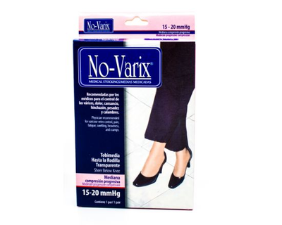 Medias de Compresion 15-20 Rodilla Transp Beige M