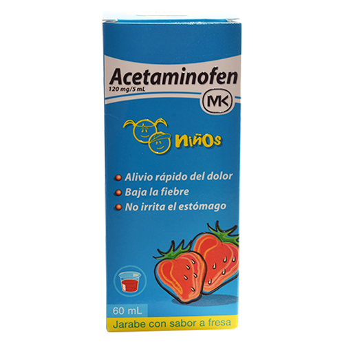 ACETAMINOFEN JARABE INFANTIL MK FRESA 60 ML