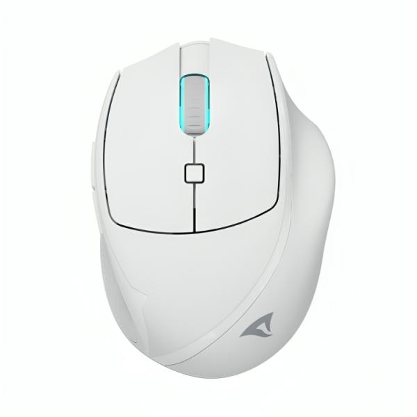 Mouse Sharkoon RGB Officepal M25W 2.4 GHZ 4000 DPI Inalámbrico – Blanco