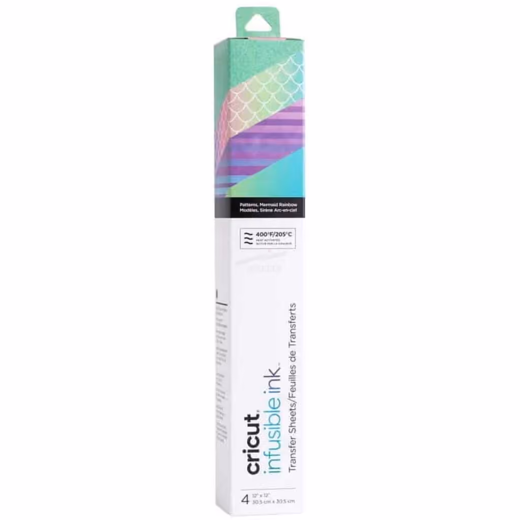 CRICUT HOJA DE TRANSFERENCIA INFUSUBLE INK – MERMAID RAINBOW – 2 HOJAS