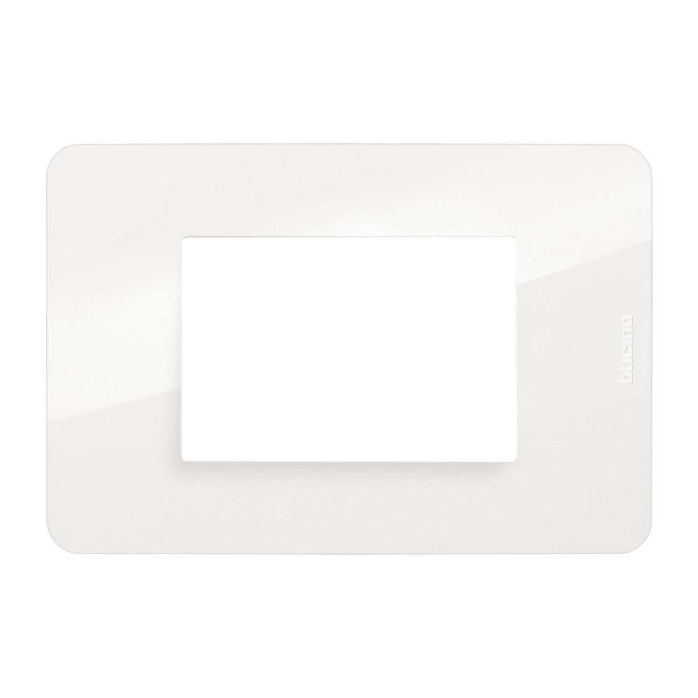 Placa triple blanca