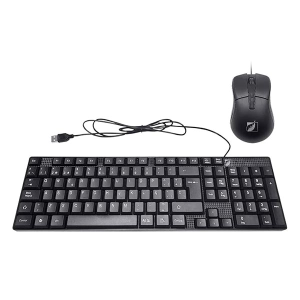 Green Leaf Teclado/mouse negro