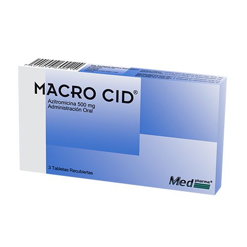 MACRO CID 500 MG X 3 TABS