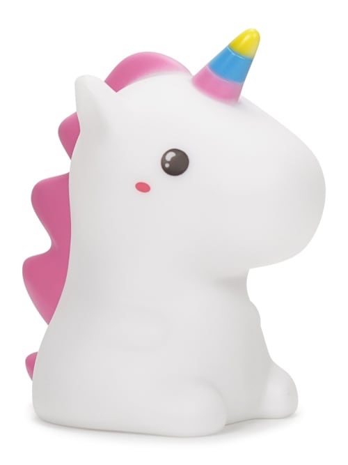 Lámpara LED Infantil de Silicona Recargable USB Luz Nocturna Decorativa, unicornio tierno