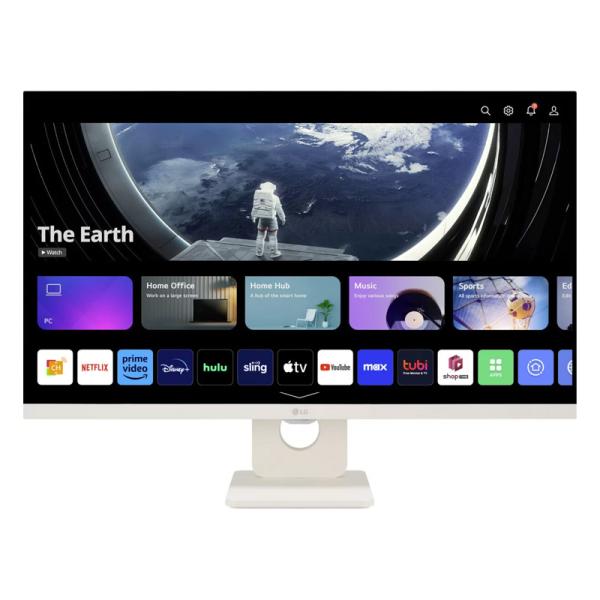 Monitor 27 Pulg LG 27SR50F-W 1920 x 1080 5MS 50/60HzHz HDMI FHD IPS With Webos Smart USB