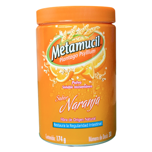 METAMUCIL NARANJA POLVO SOLUBLE INSTANTANEO 175 G
