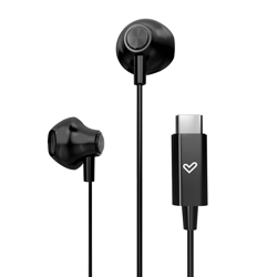 Audífonos Energy Alámbricos EasyPods Tipo C, Color Negro