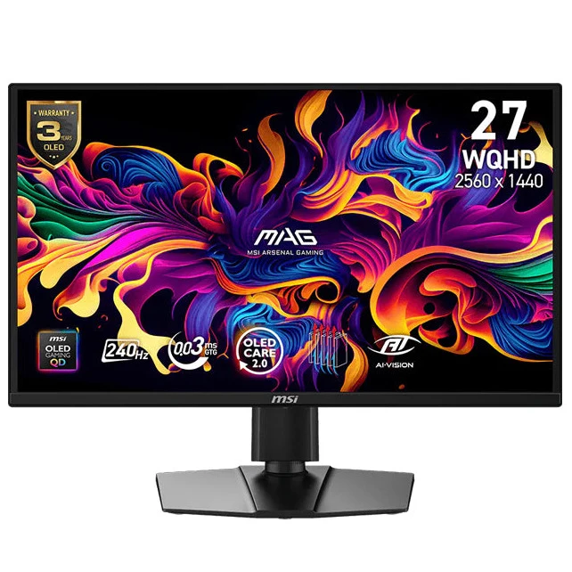 Monitor Gaming MSI MAG 272QP QD-OLED X50 | 27" | 2560x1440 | 500Hz | HDMI | DisplayPort | USB-C