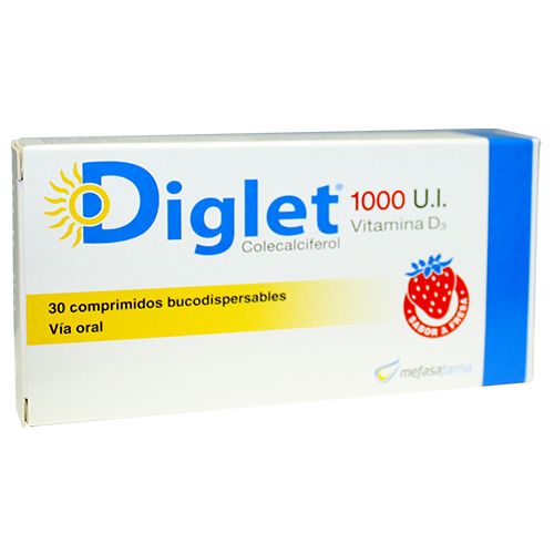 DIGLET VITAMINA D3 1000 U.I