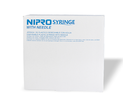NIPRO JERINGA 3 cc LOCK C/A 22g x 1-1/2
