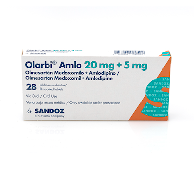 OLARBI AMLO TAB 20 MG / 5 MG X 28 UNIDAD(ES)