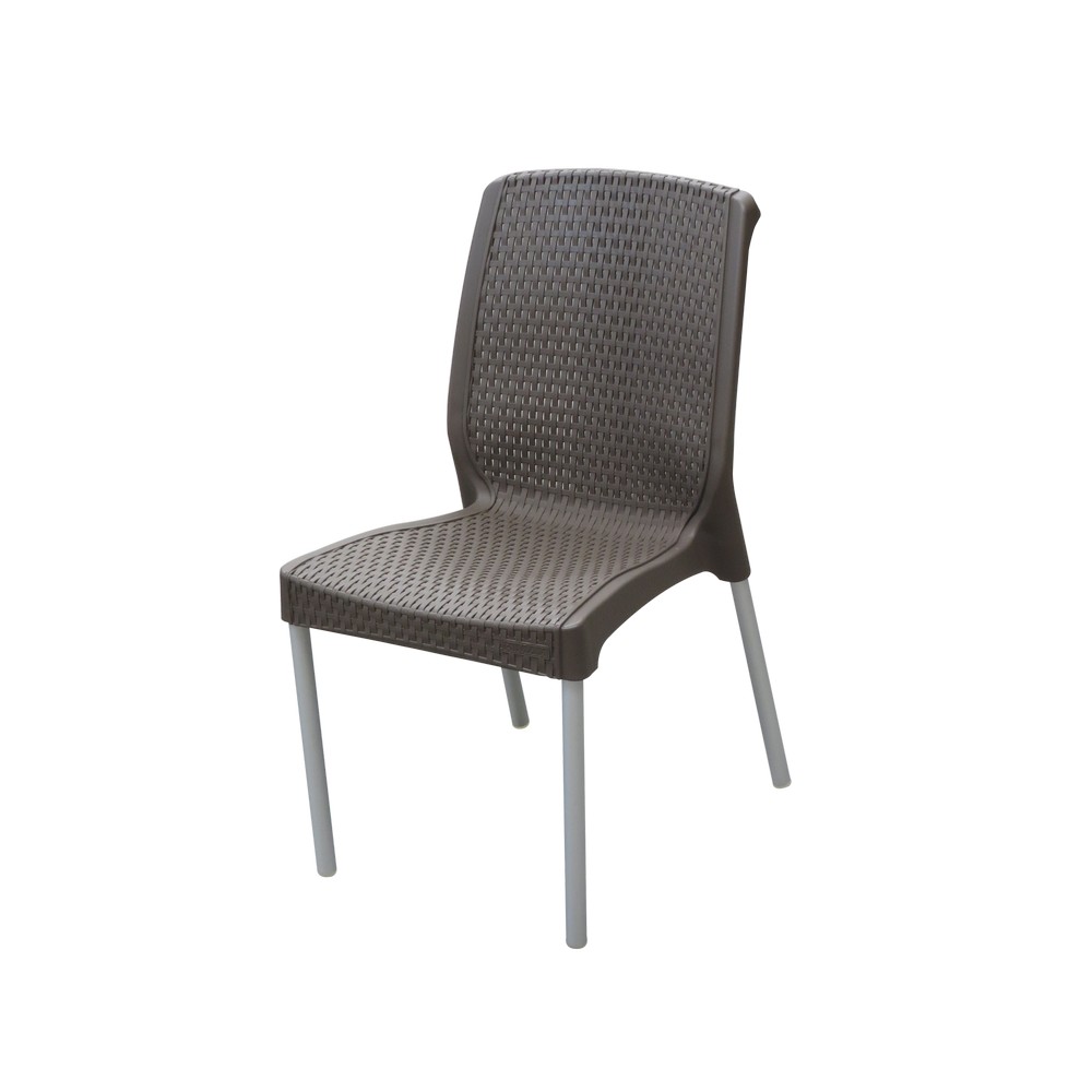 Silla plastica sin brazo mocca shia