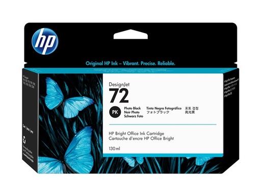 Cartucho de Tinta Negro Fotográfico HP 72 130ml C9370A