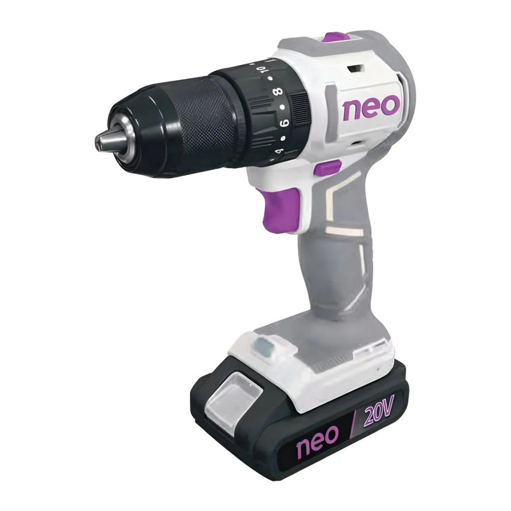 Neo Taladro Percutor Inalámbrico 1/2" + Set Accesorios, TP-1013/1/20-K1