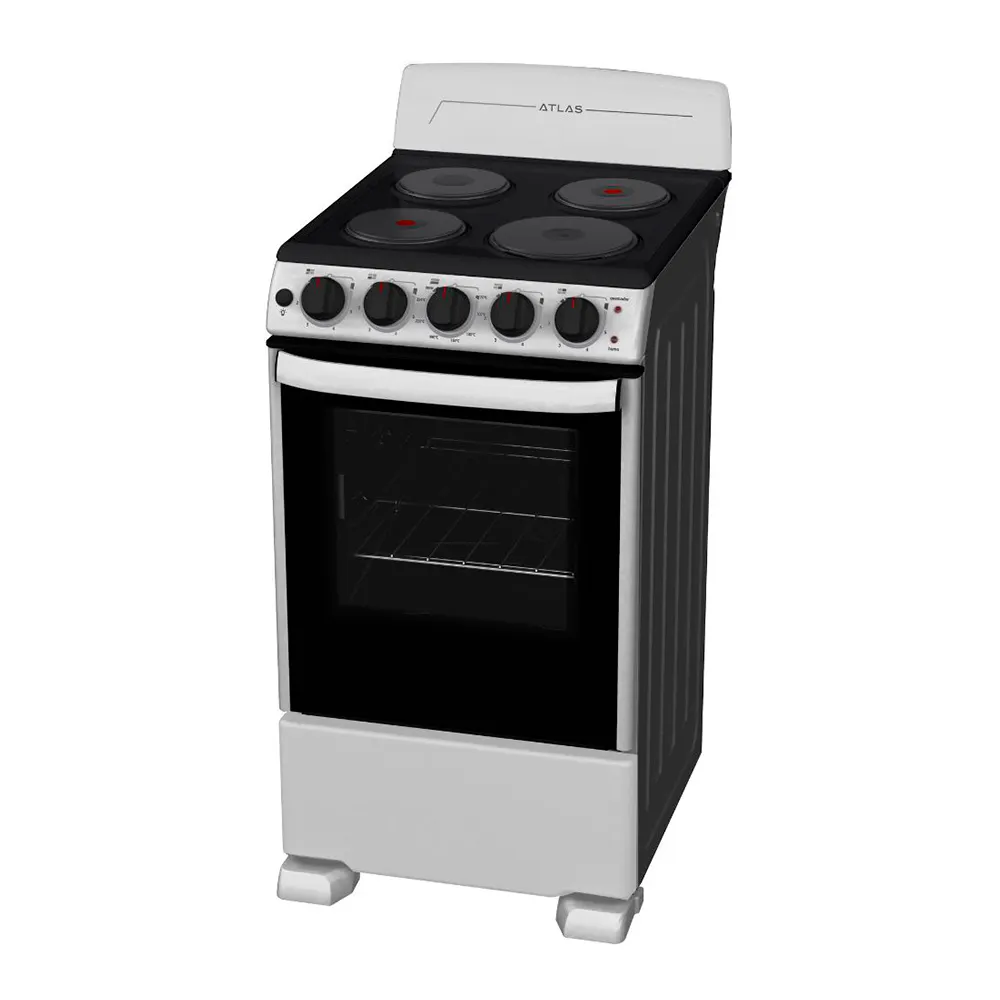 Cocina Eléctrica Atlas 4 Quemadores EAE5020BSS0