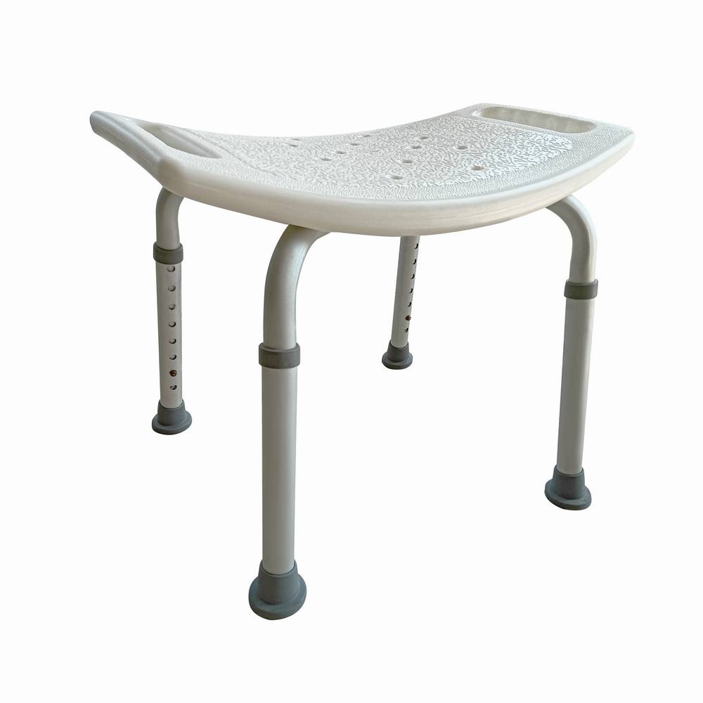 Silla ajustable antideslizante para ducha 150kg 32.5x52.6cm