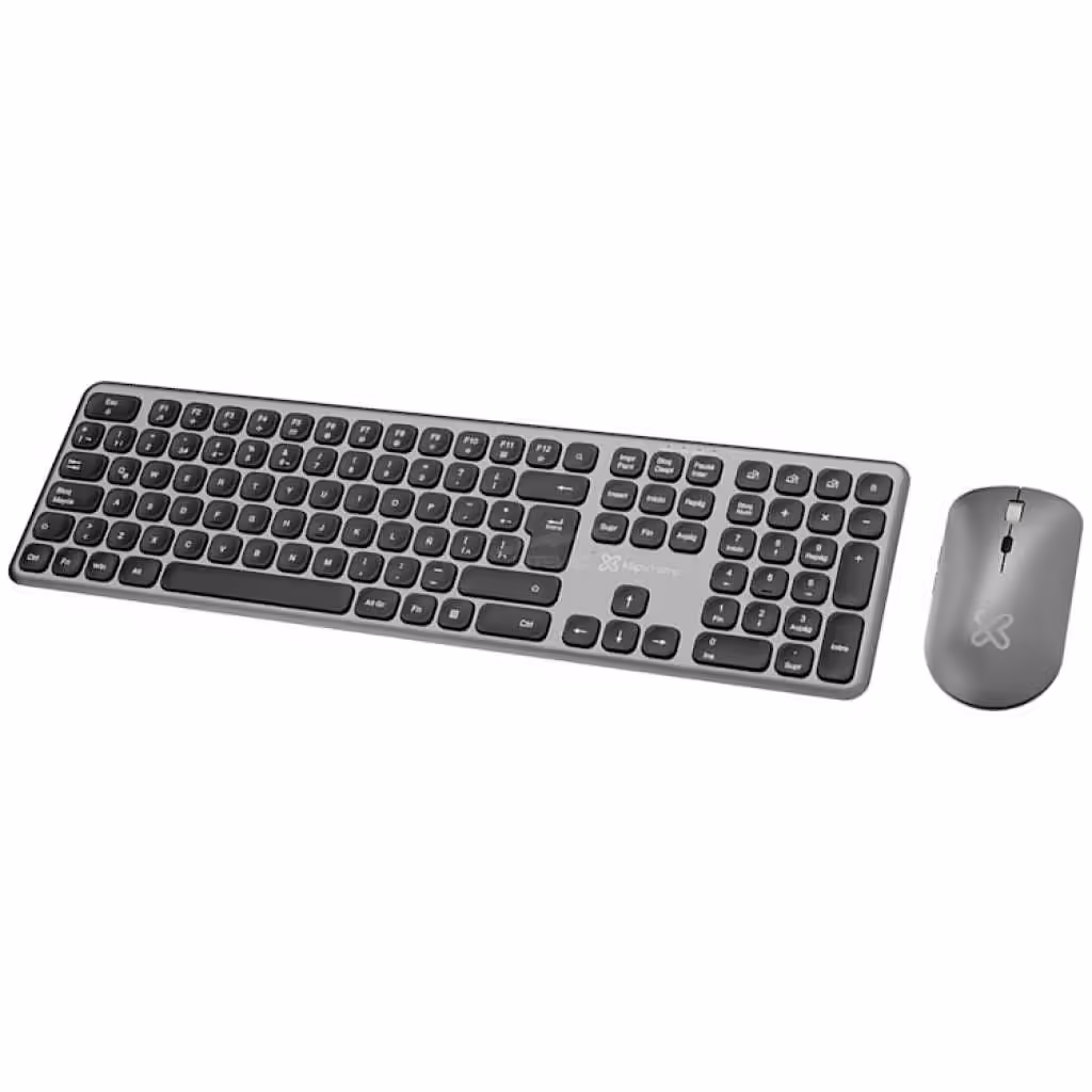 TECLADO Y MOUSE KLIP LINKEY DUO – BLUETOOTH – GRIS