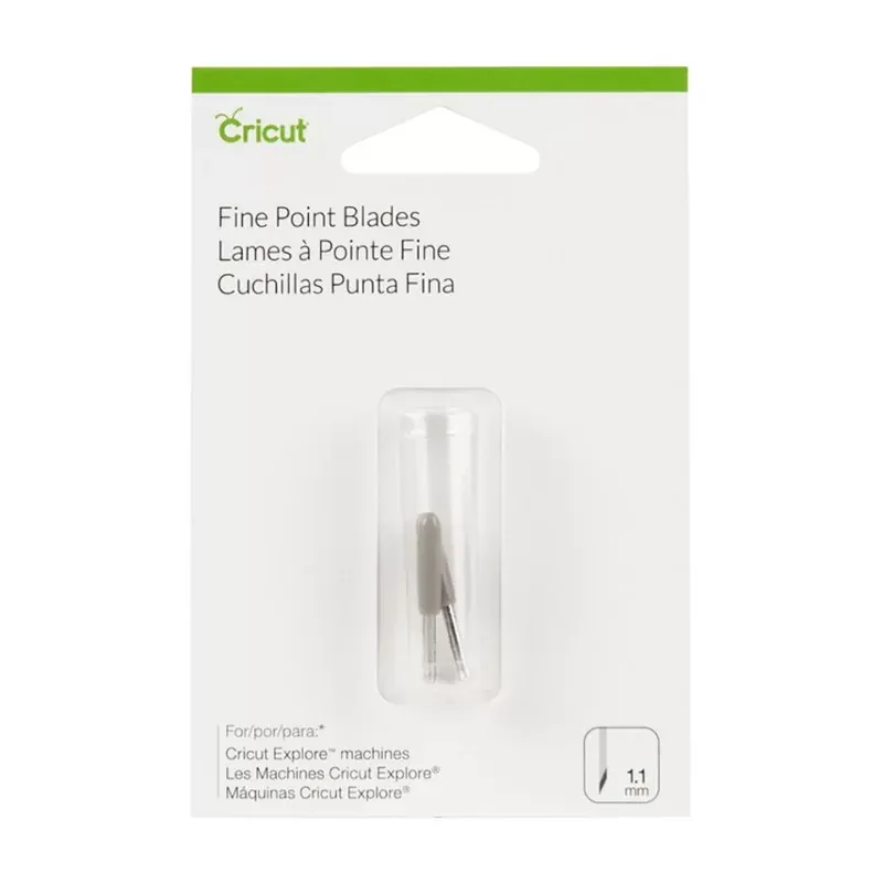 CUCHILLA DE CORTE DE REMPLAZO CRICUT MAKER Y EXPLORE – PUNTA FINA 2PACK