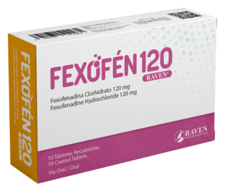 Fexofen Raven 120 mg 10 tabletas