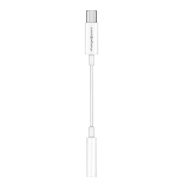ChargeWorx Adaptador USB-C a 3.5mm blanco