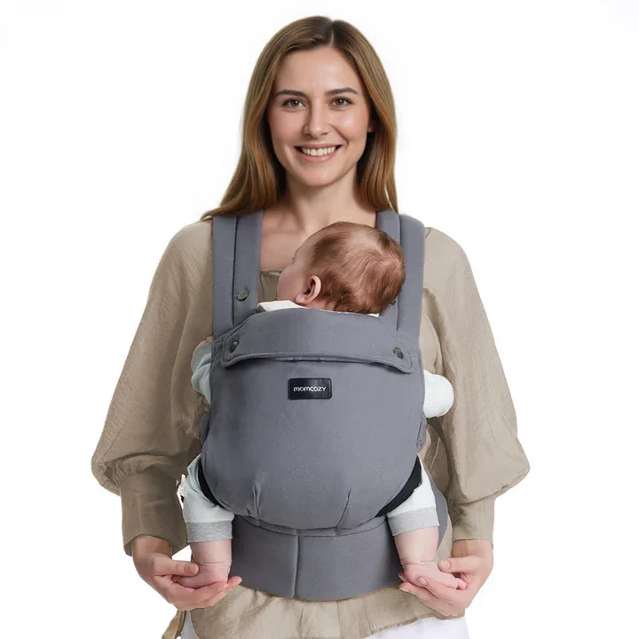 Portabebé o Cargador Ajustable Momcozy para Recién Nacidos a Niños Pequeños-Negro