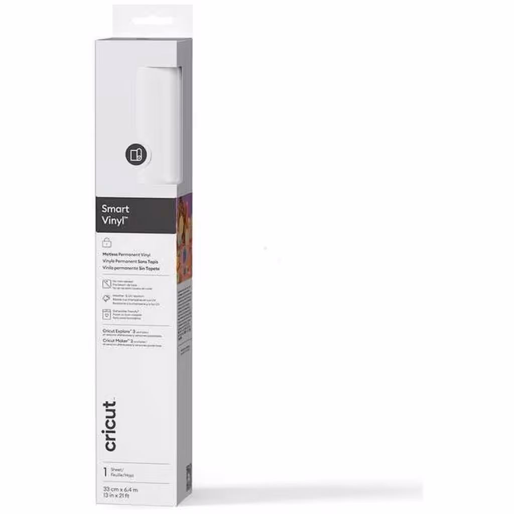 CRICUT VINIL SMART permanente blanco 13” x 21 ft