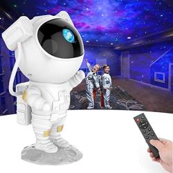 Kids Astronaut Star Projector Night Light - Galaxy Space Lamp w
