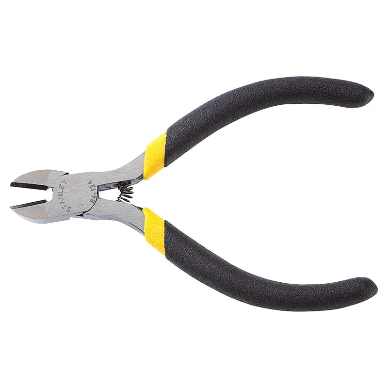 Alicate corte diagonal 4" mango plástico Stanley