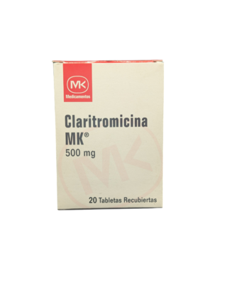 Claritromicina MK, 500 mg, 1 de 20 table