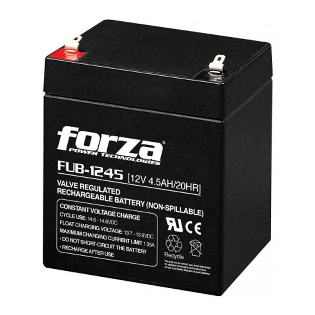 BATERIA SELLADA RECARGABLE PARA UPS FORZA 12V 4.5A (FUB-1245)