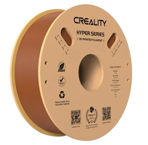 Filamento hyper pla rfid para impresora 3d color cafe 1.75mm 1kg Creality 3301010465