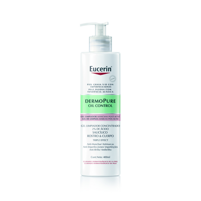 Eucerin Dermopure Oil Control Gel limpiador facial y corporal 400 ml