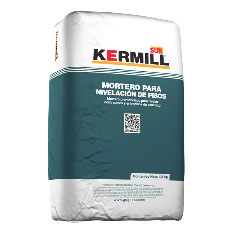 Mortero nivelador gris 40 kg SUR